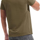 VEIISAR Premium V Neck T Shirts for Men - Modern Fitted Tees Vneck Undershirts
