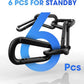 Heavy Duty Carabiner Clip, Steel Carabiners 1100lbs 3" D Shaped Spring Hook Small Clips for Hammocks, Hiking, Keychains, Outdoors and Gym, Dog Leash and Key Ring