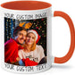 Ship Next Day Custom Mug Design Your Own Photo Text Personalized Picture Gifts for Women Men Customized Gifts Idea Personalized Coffee Mugs 11oz Orange Handle