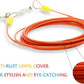 Petest 15ft Tie-Out Cable with Crimp Cover for Large Dogs Up to 90 Pounds