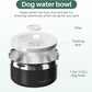 Gardner Pet Dog Bowls 1 Gallon (3.85L) Stainless Steel No Spill Dog Water Bowl, Slow Water Feeder Metal Bowls, Spill Proof Water Dispenser for Large Dogs, Promotes Healthy Hydration(Black)