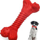 Dog Toys for Aggressive Chewers, Dog Toys for Medium Large Dogs, Natural Rubber Dog Chew Toys with Beef Flavor, Indestructible Chew Toys for Aggressive Chewers (red)
