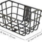 Basket Black Front Sturdy Construction Aluminum Alloy Large Capacity Accessories Cargo Container for Pet Transport