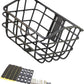 Basket Black Front Sturdy Construction Aluminum Alloy Large Capacity Accessories Cargo Container for Pet Transport