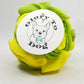 Puppy and Small Breed Snuffle Interactive Foraging Dog Puzzle Ball Toy Lemon Lime Yellow and Green