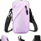 Cell Phone Holder for Walking, Running, Arm Band for Phone, Cell Phone Purse, Cross Body Phone Bag, Phone Holster, Cell Phone Carrier for Men Women, Phone Pouch (Purple)