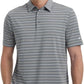 Rouen Mens Golf Shirt Moisture Wicking Dry Fit Performance Stripe Casual Collared Short Sleeve Golf Polo Shirts for Men