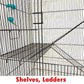 Extra Large 4-Floors with Tight 3/8-Inch Bar Spaing for Ferret Chinchilla Sugar Glider Rats Mice Hamster Gerbil Squirrel Rodent Degu Dagus Small Animal Critter Cage