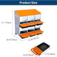 Chicken Nesting Box, 6 Hole 2 Layer Hen Nest Boxes, Roll Away Eggs Laying Boxes,Cleanable Pull Out Hen Roosting Boxes