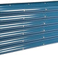 Land Guard 8×2×1.5ft Galvanized Raised Garden Bed Kit, Raised Garden Boxes Outdoor, Oval Metal Raised Garden Beds for Vegetables, Blue