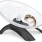 Hamster Wheel Silent Hamster Exercise Wheel Running Spinner Hamster Flying Saucer for Hamsters Gerbils Mice and Other Small Pets (Black)