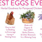 Pampered Chicken Mama Best Eggs Ever! Nesting Herbs for Chickens (10 Ounces) Calcium Supplement for Chickens | Chicken Feed Supplies, Hen Treats for Coops