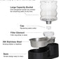 Sfozstra Automatic Gravity Dispenser for Cats: 4L Black Stainless Steel Water Bowl Feeder - Great for Family Homes and Outdoor Activities