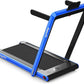 GYMAX Walking Pad, 2.25HP Dual Display Foldable Treadmill for Home with Remote/Smart App Control, Portable Compact Treadmill for Office Under Desk, Folding Running Machine for Small Spaces