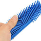 LandHope 2 Pack Pet Hair Removal Tool Pet Hair Remover Rubber Cat Hair Remover Portable for Carpet Clothes Furniture Sofa Leather Car Seat Bath with Massage Effect (Green + Blue)