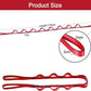 DASKING 23KN (5070 lbs) Heavy Duty Climbing Straps - 2 Pack Adjustable Daisy Chain Webbing for Aerial Yoga, Hammock, Fitness & Rigging - CE/EN566 Certified, Red/Grey