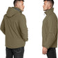 Outdoor Ventures Men's Lightweight Softshell Jacket Fleece Lined Hooded Water Resistant Winter Hiking Windbreaker Jackets