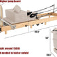 Pilates Reformer Machine, Wood Foldable Pilates Machine Equipment for Home Workout