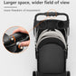 Pet Stroller with 4 Wheels for Small/Medium Pets,Travel Foldable Detachable Carrier for Dog Cat Cage Jogger Stroller, Rear Wheel Breaks, Storage Basket, Visible Mesh Weather Cover (Black)