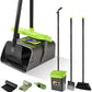 Pooper Scooper Swivel Bin & Rake Kit with 35 Bags – 46" Long Handle Heavy Duty Dog Poop Scooper with Bag Attachment, Yard Pet Waste Cleanup Tool for Large Medium Small Dogs