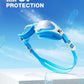 ZIONOR G1 Lite Swim Goggles with Swim Cap Comfortable Anti-fog Swimming Goggles Cap Set for Adult Men Women