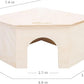 Niteangel Birch Chamber-Maze Hamster Hideout - Small Pets Woodland House Habitats Decor for Hamster Mice Gerbils Mouse