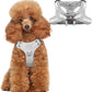Dog Harness Step in Dog Vest Harness, Reflective Adjustable Puppy No Pull Harness Breathable Soft for Small and Medium Dogs Cats, Grey, XS