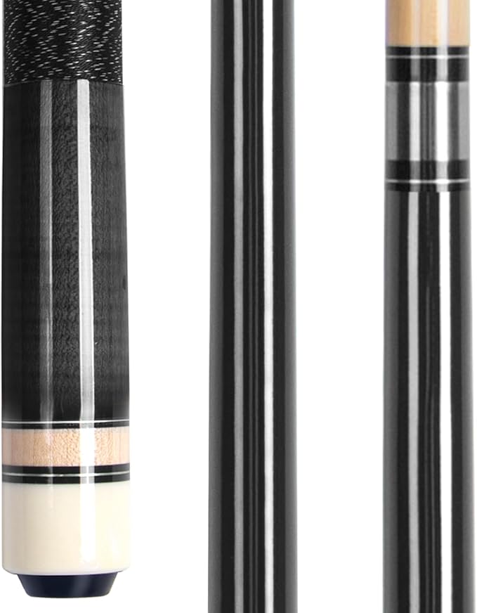 AKLOT Pool Cues,Set of 4 Pool 58" Cue Sticks Canadian Maple Wood Cue Stick for Professional Billiard Players 18 19 20 21 oz