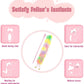 2 Pack Cat Wand Toy, Rainbow Cat Feather Toys with Bells, Teaser Wand with Soft Furry Tail, Interactive Toys for Indoor Cats & Kitten & Kitty