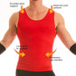 Insta Slim -Made in USA- Compression Tank-Top Shapewear for Men. Tummy Control Slimming Body-Shaper for Belly & Back Support