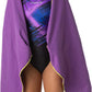Flow Hydro Sport Towel - Microfiber Quick Dry Swimming Towels for Swim, Pool, Triathlon, and Other Water Sports in Medium, Large, Extra Large, and Hooded Sizes (Purple, Large w/Hood)