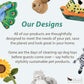 P.L.A.Y. Cute Cat Toys - Feline Frenzy Animal Critter Themed Catnip Filled Toy, Great for Adult Cats and Kittens - Machine Washable, Recycled Materials, Crinkles, Bungees (Wiggly Wormies, Set of 2)