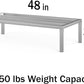 24 in X 48 in. Aquarium Stand | Industrial Style Aluminum Fish Tank Base with Open Frame Design