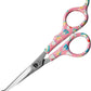 Kenchii Happy Kitty Ball Tip Shears Trimming Scissors for Cats | Pet Grooming Kitten Essentials | Stainless Steel Safety Blunt Tip Scissors | 5.5 In