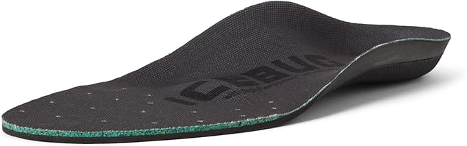 Icebug Comfort Insoles with Dynamic Arch Support, Charcoal Medium Arch, M 11
