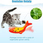 TOOGE 2 Pack 9" Floppy Fish Cat Toys with SilverVine and Catnip for Indoor Cats for Small Dogs Interactive Automatic Flopping Fish Cat Kicker Toys for Cats Puppy Small Dog