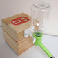 Choco Nose Patented No-Drip Dog Water Bottle/Feeder for Dogs/Cats and Other Small-Medium Sized Animals - for Cages, Crates or Wall Mount. 11.2 Oz. Mess Free Leak-Proof Nozzle 16mm, Apple Green (H590)