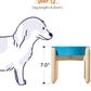 LE TAUCI Ceramic Slow Feeder Dog Bowls for Small and Medium Breed, 1.5 Cups Elevated Dog Bowl for Fast Eaters, Puzzle Bowl for Small Dogs and Cats, Vortex Blue