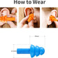 Ear Plugs for Swimming, Soft Ear Plugs for Sleeping Noise Cancelling, Reusable Ear Plugs for Noise Reduction, Ear Protection, Silicone Earplugs for Swimming, Sleeping, Snoring, Work, Concerts, 8 Pairs