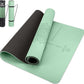 Yoga Mat Non Slip TPE Extra Wide Yoga Mat with Alignment Mark, 72"L x 32"W x 0.32"/0.24"Th (183cm x 81cm x 8mm/6mm), Anti-Tear Exercise Mat with Carrying Strap and Bag, Workout Mats for Yoga, Pilates