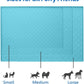 MIGHTY MONKEY 100% Waterproof Dog Food Mat, Raised Edges Silicone Pet Feeding Placemat for Cat, Dogs, Pet Bowls, High Lipped Tray Prevents Water Spills, Food on Floor, Dishwasher Safe, 22x14 Turquoise