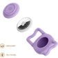 IP68 Waterpoof Dog Airtag Holder, Stretchy Silicone Full Body Covered Apple Air Tag Holder for Dog Cat Collar Fit All Width Collar (Purple, 1 Pack)