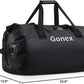 Gonex 40L 60L 80L Extra Large Waterproof Duffle Travel Dry Duffel Bag Heavy Duty Bag with Durable Straps & Handles for Kayaking Paddleboarding Boating Rafting Fishing