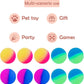 PET SHOW 20Pcs 1.2 Inch Cat Toy Bouncy Balls Interactive Kitten Bouncing Ball for Indoor Cats Pet Birthday Gift Colorful Chase Rubber Ball with High Elasticity Boys