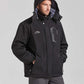 ELLSWOS Men's Waterproof Ski Jacket Winter Snow Coat Warm Hooded Raincoat Windproof Windbreakers
