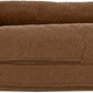 Furhaven Cooling Gel Dog Bed for Large/Medium Dogs w/ Removable Bolsters & Washable Cover, For Dogs Up to 55 lbs - Quilted Sofa - Toasted Brown, Large