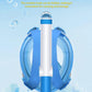 W WSTOO Kids Full Face Snorkel Masks,Suitable for Beginners Dry Top Snorkeling Gear,Can Your Mouth or Nose to Breathe,180 Degrees Panoramic View,Anti-Fog Anti-Leak,Summer Travel and Vacationing Gifts