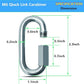Quick Links, Chain Links Connector, 620lbs Capacity Heavy Duty Carabiner Clips, Galvanized Thread Quick Link Hardware for Safety Chain Swing Gym Hammock, Screw Lock Oval Locking Carabiner