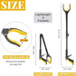 Fish Tank Accessories - 31" Aquarium Tweezers Grabber for Aquarium Landscaping Decoration Grab and Place Garbage Cleanup Foldable Gripper Multi-Function Mobility Aid Reaching Assist Tool(Yellow)
