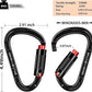 Auto Locking Carabiner Heavy Duty Carabiner 25kN UIAA Certified Climbing Carabiner Climbing Equipment Safety Carabiners for Rappelling, Hammocks, Rescue, Dog Leash, Swing